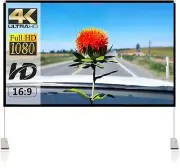 Projector Screen with Stand 120 inch Portable Projection Screen 16:9 4K HD Re...