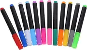 TEHAUX Markers Alternative 12pcs Erasable Liquid Chalk Pens Smooth Writing Easy Erase for School Art Lovers