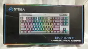 STOGA MK17 Gaming Keyboard RGB LED Backlit USB-C Blue Switches Mechanical NEW