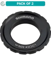 Pack of 2 Shimano XT M8010 Outer Serration Centerlock Disc Rotor Lockring