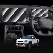 Tempered Glass Dash Center Console Screen Protector for BYD Shark 6 2024-Onwards Touchscreen Anti-Scratch Cover Accessories