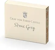 Graf von Faber-Castell Ink cartridges, Stone Grey 6X