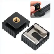 Flash Hot Shoe Mount Adapter to 1/4” Thread for Studio Light Tripod Stand B&JL