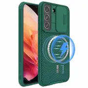 For Samsung Galaxy S23+ S23 Plus Case [Support Magsafe Charger], CamShield Series Slim Stylish Protective Case with Slide Camera Cover (Green)