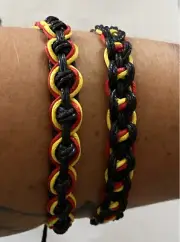 Aboriginal Flag Colours Adjustable Reversible Bracelet Koori Murri ❤️
