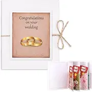 Skyygemm Wedding Multiple Gift Card Holder Booklet 5 Slots Congratulations Holder Book Present Money and Gift Card Sleeve Book for Wedding Invitation Holiday Ornament