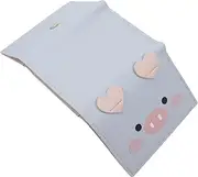 [LIFKOME] 1pc Women's Wallet Pig Holders Items Credit Dice Card Fun Adorable Wallet Cartoon Foldable Ladies Small Wallet Zip Around for Women Triple Mini Leather Blue