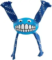 Rogz Flossy Grinz Throw and Fetch Dental Dog Toy Blue Small