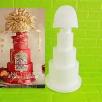 在飛比找ETMall東森購物網優惠-中式婚禮鳳冠霞帔翻糖泡沫蛋糕胚子模型練習胚婚禮道具模型新品