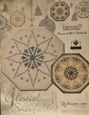 NEW Celestial Snowfall Quilt Pattern - Quiltworx/Judy Niemeyer 62” Octagon