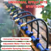 5-20M Adjustable Watering Irrigation Misting System Kit Automatic Garden Sprayer
