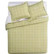 Crate & and Barrel TAZA CITRON TWIN Duvet Cover & Standard Sham! New in Package!