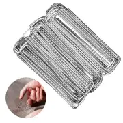 30 Pcs Fabric Netting Stake Metal Ground Pegs U Shaped Tent Stakes