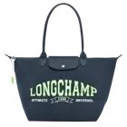 Longchamp Le Pliage Large University Cotton Jersey Tote ~NWT~ Navy