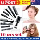 10Pcs/Set Hair Combs Salon Hairdressing Hair Style Barber Plastic Brush Comb MEL