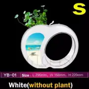 Illuminate AquaScape: Mini LED Table Fish Tank