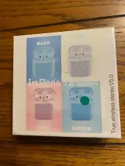 InPods 12 True Wireless Stereo Earbuds V5.0 for Android/ios/BT5.0, Green NEW