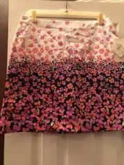 NWT Ladies EP PRO Navy Blue & Pink Floral Golf Skort - sizes 10 & 12 BLOOMSBURY