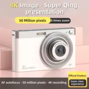 4K HD Digital Camera 50 MP 2.88 in Lightweight 8x Zoom Kids Digital Camera Gift