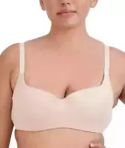 Steve Madden Women's Mesh Texture Balconette Bra SM11851 Sz 38DD Rose Dust NWT