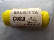 New Yellow Calcutta Cord Macrame Craft Fiber 210 feet 70 yards Crochet Crafts