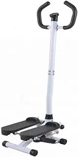 Step Machine with Handles Adjustable Twister Stepper with Handle Bar, Healthy and Fitness Mini Stepper Exercise Equipme