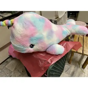大型娃娃 彩虹海豚 20吋