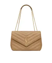 LOULOU large in MATELASSÉ lambskin One size Nude