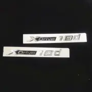 2PCS Chrome XDrive 18d Plastic Sticker Decal Emblem Badge Racing 3D Turbo Motors (for: Renault)