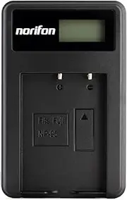 NP-95 LCD USB Charger for Fujifilm FinePix F30, FinePix F31fd, FinePix Real 3D W1, FinePix X100, X100LE, X100S, X100T, FinePix X30, X-S1 Camera and More