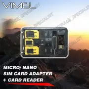 card reader SIM card converter Vimel Mini Nano USB micro SD 128GB 64GB 32GB