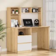 Computer Desk Office Study Desks Table Bookshelf Drawer