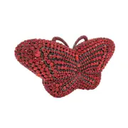 Nevenka Butterfly Clutch Women Crystal Evening Bags Wedding Party Rhinestone Handbags-4