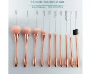 Waist Makeup Brushes Set Makeup Beauty Makeup Tools Makeup Brushes Set of 10 Makeup Brushes Variety of Colors