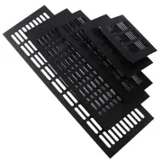 Air Vent Ventilation Cover 150mm Aluminium Black Multifunction Rectangular