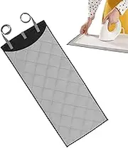 Lesunbak Over The Door Ironing Mat | Vertical Steamer Pad Heat Resistant - Convenient & Space-Saving Foldable Cotton Cover for Home Travel