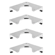 4 Pcs Snooker Plate Metal Hardware Pool Table Accessories Corner Accessory