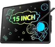 Drawing Pad for Kids, 15 Inch LCD Writing Tablet for Kids, Rechargeable Kids Drawing Tablet, Large Doodle Board, Learning Toys for 3 4 5 6 7 8 9 10+ Year Old Boys Girls Birthday