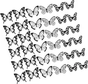 LABRIMP 36pcs Butterfly Shaped Cake Decorations Elegant Cupcake Toppers for Birthdays Weddings and Parties Decorative and Lace Butterfly Toppers Enhance Your Cake Presentation