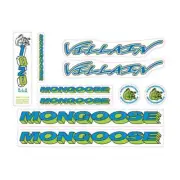 Mongoose - 1994 Villain for chrome frame - Decal set - old school bmx
