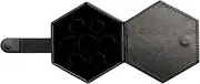 Qianly Dice Holder Case, Travel-Friendly Storage for Dice Sets, Black