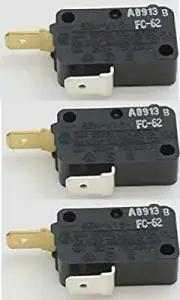 WB24X830 WB24X824 GE Microwave Door Monitor Switch Replacement (3 Pack)