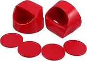NOLITOY 1set Ice Hockey Paddles Paddles Thick Pucks Replacement Accessories for Table Hockey Games Smooth Sliding Design for