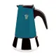 【GHIDINI】Pezzetti不鏽鋼摩卡壺(藍4杯) | 濃縮咖啡 摩卡咖啡壺