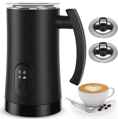 Electric Milk Frother Steamer 350ml Auto Warm And Cold Foam Maker For Coffee