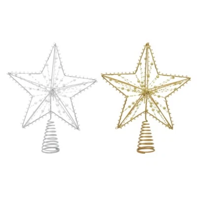 Christmas Tree Topper Star with Led Light Hollow Out Ornament Supplies