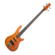 J&D Luthiers 4-String T-Style Active Contemporary Electric Bass Guitar Satin