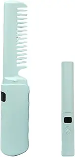 Hair Straightener Brush, Hair Dryer Brush 2 In 1, Heat Brush Straightener For Women, Anti-Scald Dual Voltage Flat Iron Hot Brush With 3 Temps Adjustment For Thick Curly Hair, For Styling