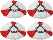 4Pcs Spin Mop Heads Compatible with Vileda,O-Cedar Spin Mop,Easy Wring Dust Mop