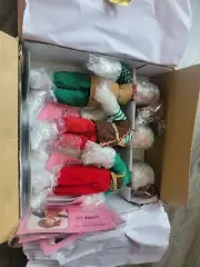 3 Paradise Galleries Naughty Playful Clever Elves Porcelain Doll CHRISTMAS